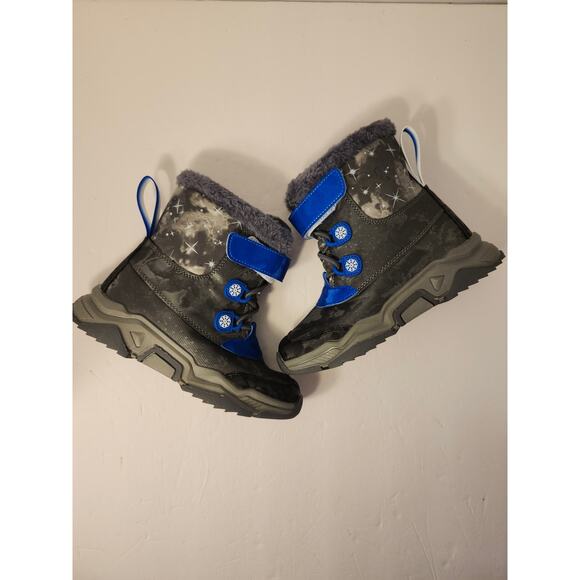 Snow Winter Boots Kids Unisex  Slip Resistant Outdoor Lined NEW Sz EU 34 US 2.5 - Picture 3 of 11